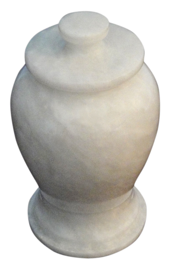White Marble Keepsake Urn