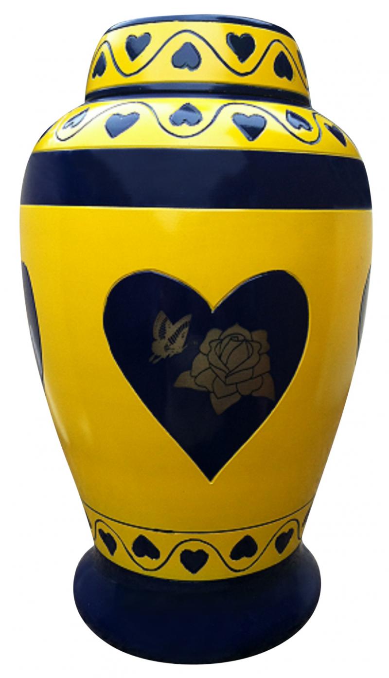 rose butterfly urn